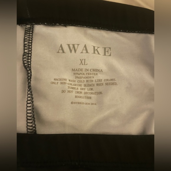 AWAKE XL black cat kitten polyester purple leggings joggers halloween - Picture 3 of 5